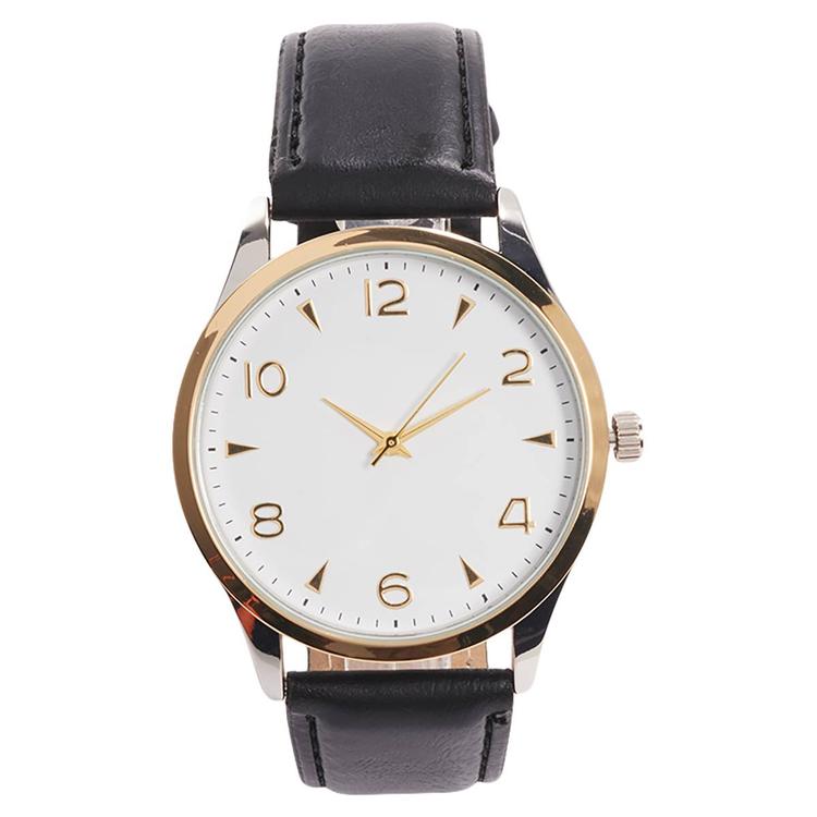 Mens Two-Tone Silver Dial Watch - 50733S-07-B02