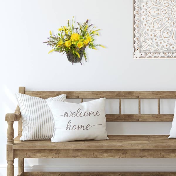 Northlight Seasonal Lemon & Daisy Spring Basket Wall Décor