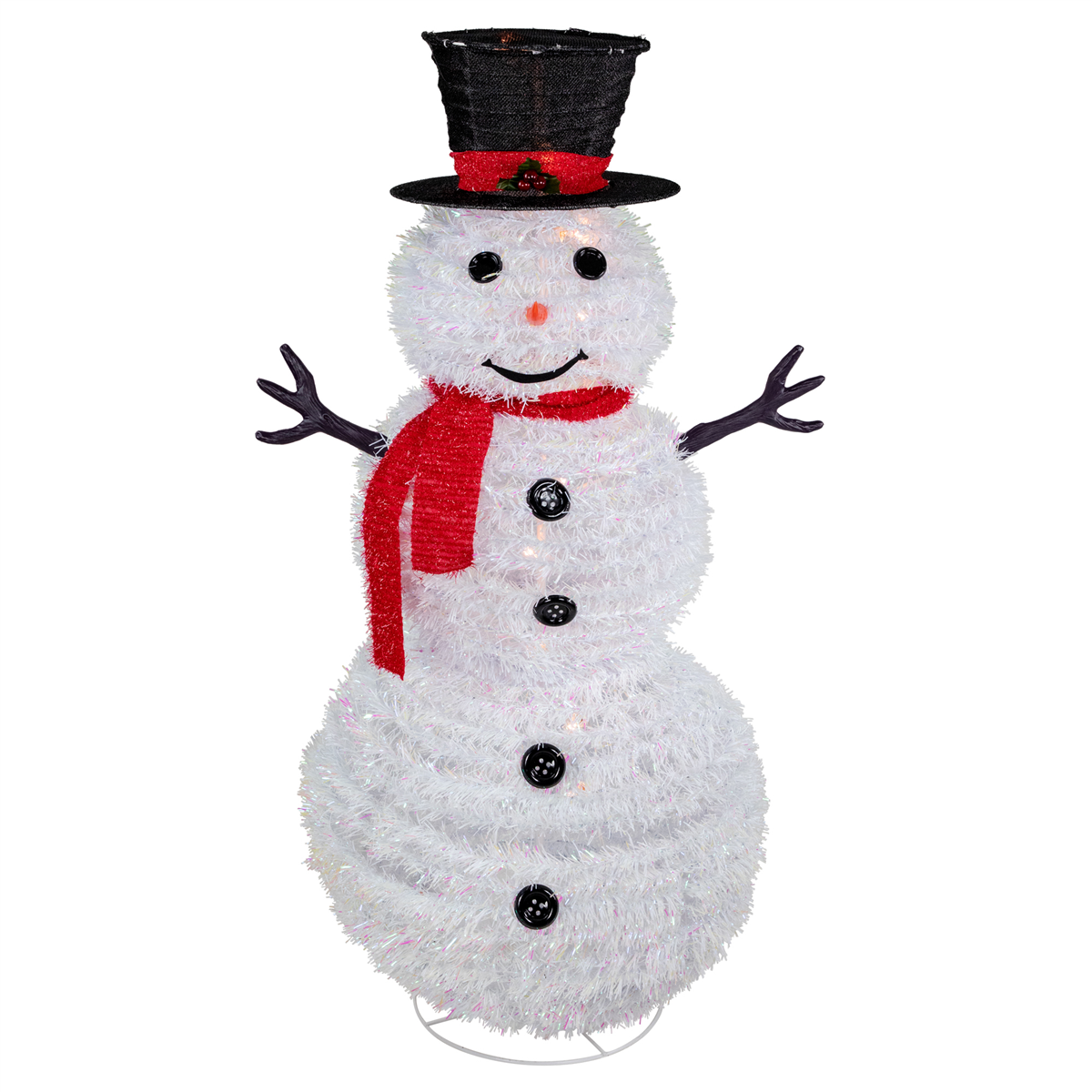 Northlight 4ft. Lighted Pop-Up Snowman Outdoor Christmas Decor