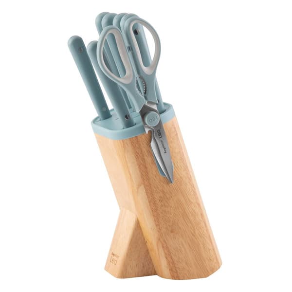 BergHOFF Slate Stainless Steel 7pc. Knife Block Set