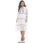 Womens Figueroa & Flower Elbow Sleeve Embroidered Tier Dress - image 5