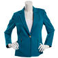 Womens Kasper Long Sleeve One Button Zip Pocket Blazer - image 1