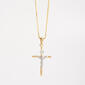 14kt. Gold Over Sterling Silver Crucifix Pendant Necklace - image 1