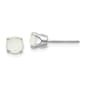 Gemstone Classics(tm) White Gold 5mm. Opal Stud Earrings - image 1