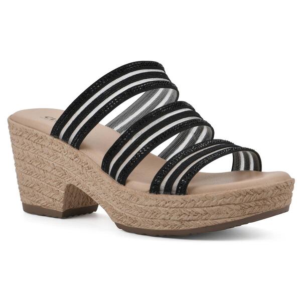 Womens Cliffs by White Mountain Bianna Wedge Sandals - image 