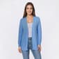 Womens 89th & Madison Long Sleeve Open Front Back Detail Cardigan - image 1