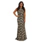 Petite R&M Richards Sleeveless Keyhole Neck Lace Evening Gown - image 1