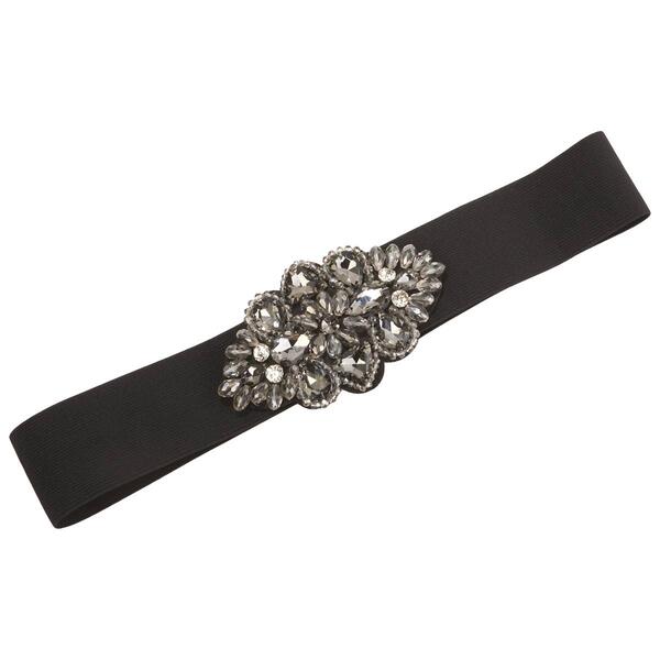 Womens Vince Camuto Front Crystal Stretch Belt - image 