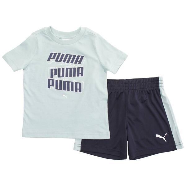 Baby Boy &#40;12-24M&#41; Puma&#40;R&#41; Logo Cotton Jersey Tee & Shorts Set - image 