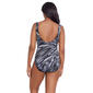Plus Size Longitude Panel Scoop Neck One Piece Swimsuit - image 2