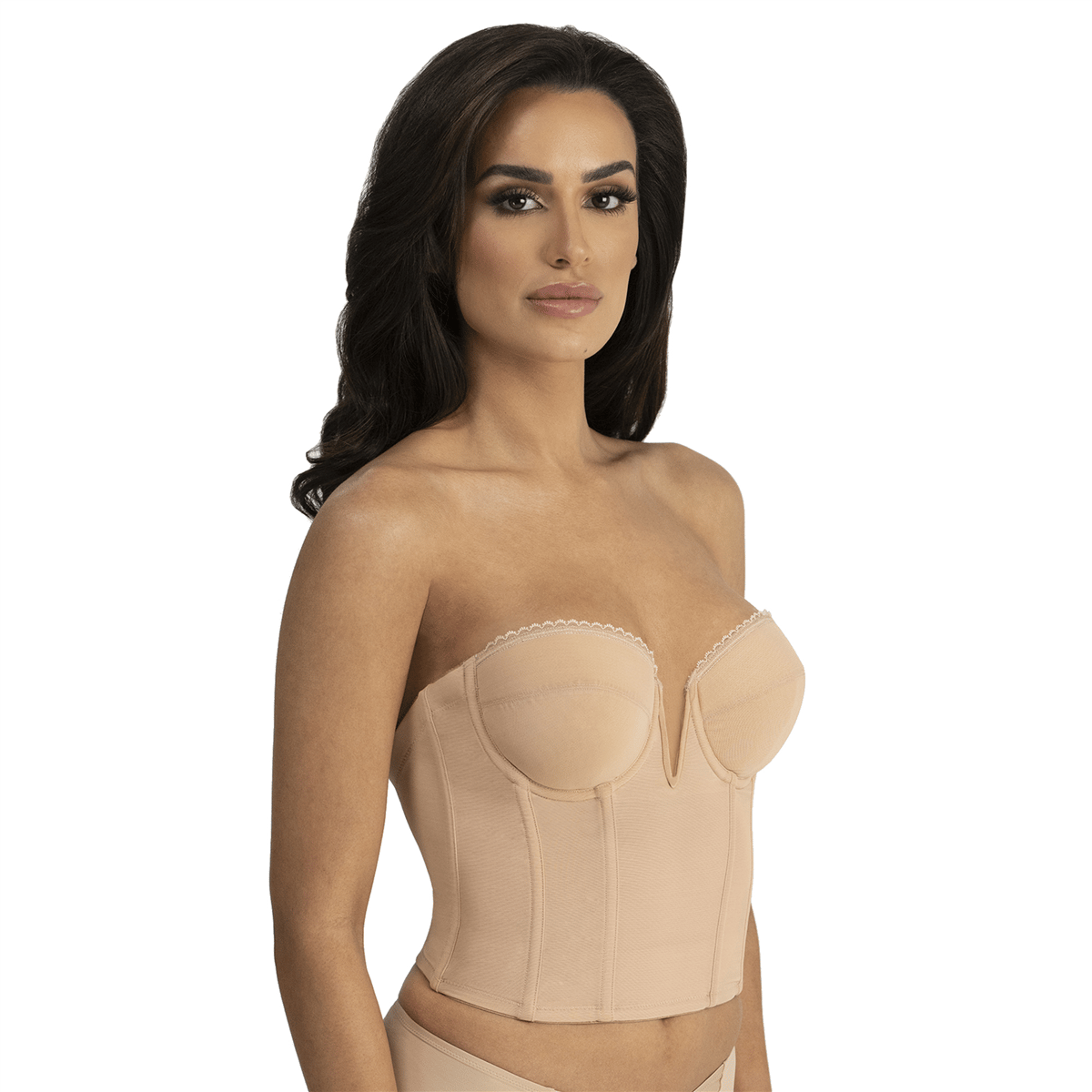 Open Video Modal for Womens Dominique(tm) Valerie Strapless Longline Bra  - 6390