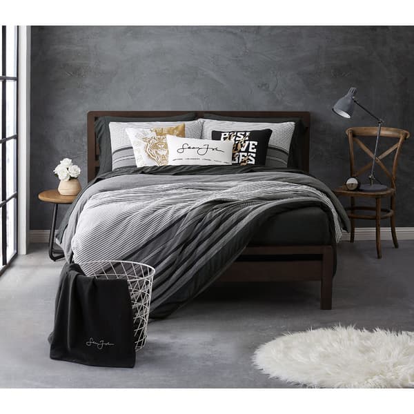 Sean John Knit Stripe Jersey Duvet Cover Set