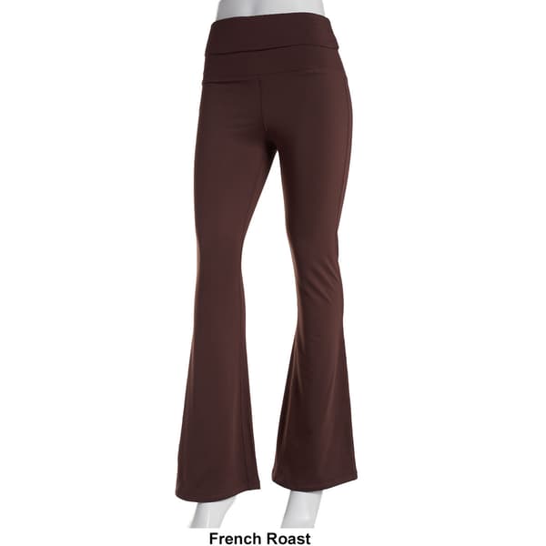 Juniors No Comment Ultra Soft Fold Over Flare Leggings