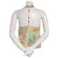 Juniors Derek Heart Floral Mesh Cowl Neck Halter Top w/ Beads - image 3