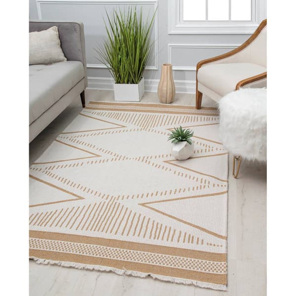 Rugs America&#8482; Sloane Gilded Tropics Geometric Area Rug