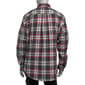 Mens Big & Tall Chaps Stretch Plaid Button Down Shirt - Vanilla - image 3