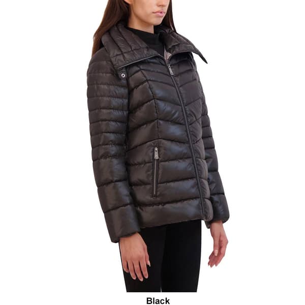 Kenneth cole chevron puffer coat deals