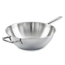 BergHOFF Helix Stainless Steel 12in. Wok Pan w/ Glass Lid