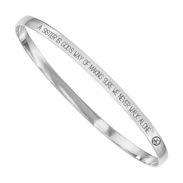 Pink Box Comfort Fit Inspirational A Sister Bangle Bracelet - image 
