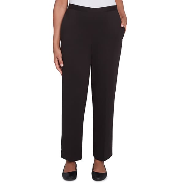 Womens Alfred Dunner Runway Ready Ponte Proportioned Pants-Medium - image 