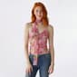 Juniors Madden Girl Floral Mesh Camisole w/ Neck Scarf - Pink - image 1