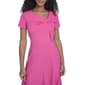 Womens Calvin Klein Short Sleeve Twist Bust Fit & Flare Dress - image 4