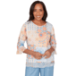 Petites Alfred Dunner Beachcomber Patchwork Medallion Ruffle Sle - image 1