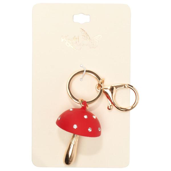 K&M Accessories Red Mushroom Bag Charm - image 