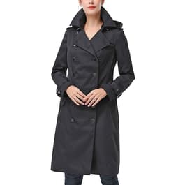 Womens BGSD Waterproof Double Breasted Trench Coat