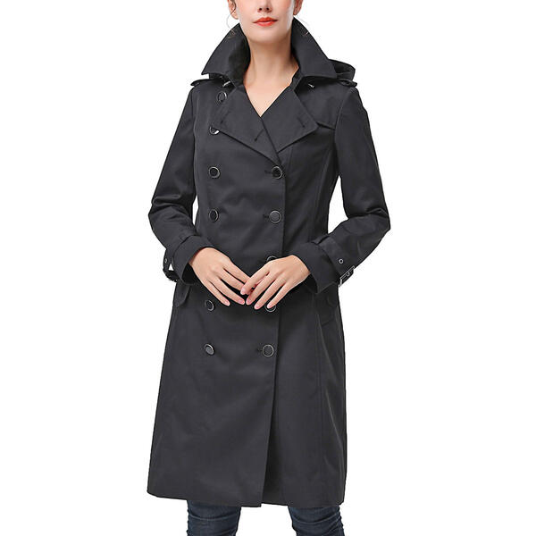 Womens BGSD Waterproof Double Breasted Trench Coat - image 