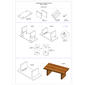 9th & Pike® Brown Wood Contemporary Coffee Table - image 9