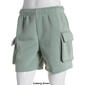 Juniors No Comment &quot;Busy Gal&quot; Cargo Fleece Lined Shorts - image 3