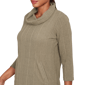 Womens Hearts of Palm Neutral Ground Texture Cowl Neck Sweater - image 5