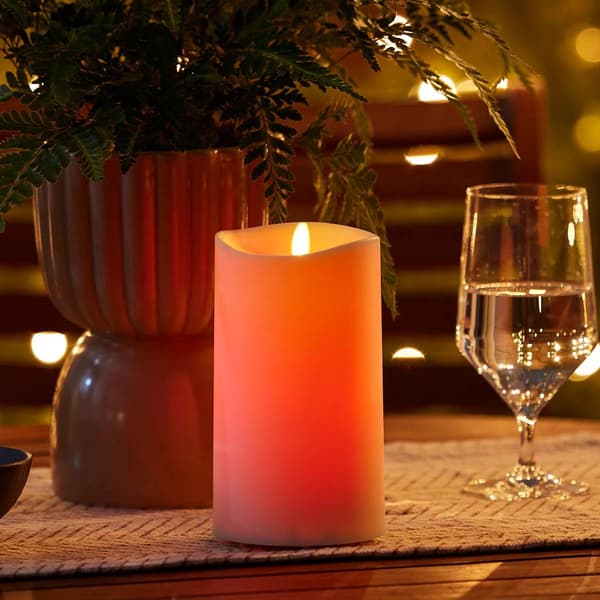 Color Change Pillar Candle with Remote