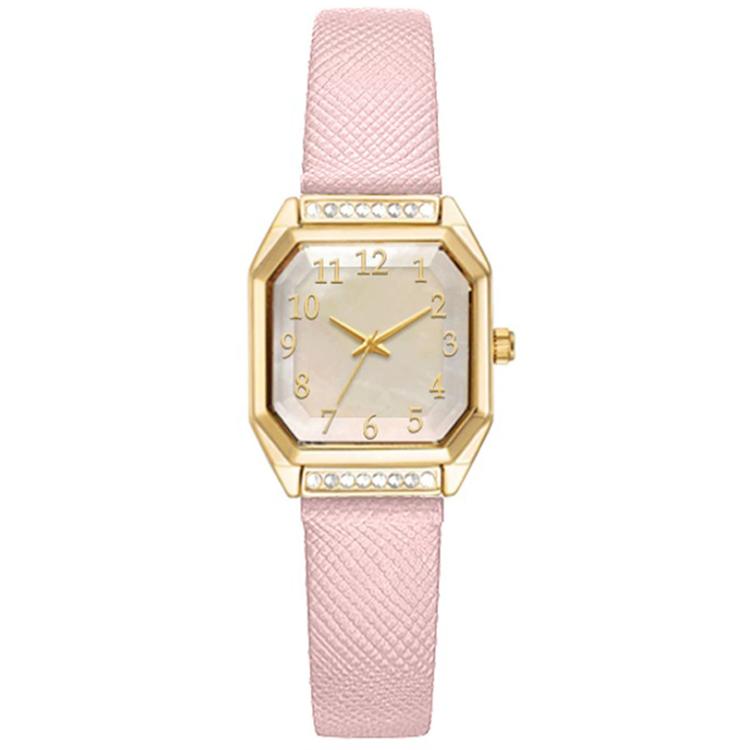 Womens Gold-Tone White Mother of Pearl Dial Watch - 14918G-07-E13