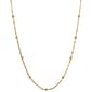 Design Collection Silver-Tone Twist Bead Stone Necklace - image 1