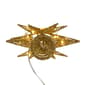 Kurt Adler Pre-Lit Twinkling LED Gold Starburst Tree Topper - image 6