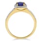 Gemstone Classics™ Created Sapphire & Lab Grown Diamond Ring - image 3