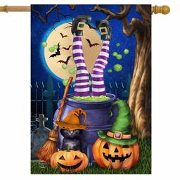 Briarwood Lane Witches Brew House Flag
