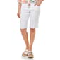 Womens Zac & Rachel Solid Pull On Bermuda Shorts - image 1