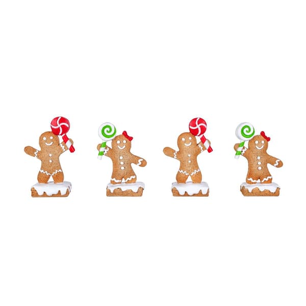 National Tree 3in. Gingerbread Man Name Card Holder - image 