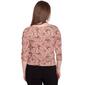 Petite Emaline Limon Paisley 3/4 Sleeve Tie Front Blouse - image 2
