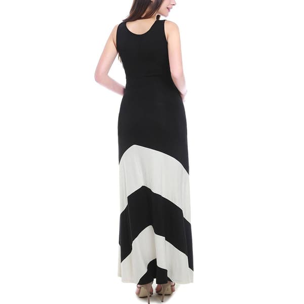 Womens Pokkori by Kimi & Kai Maternity Colorblock Maxi Dress