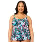 Plus Size Leilani Sunlit Shores 3 Tiered Tankini - image 1