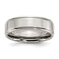 Mens Endless Affection(tm) Ridged Edge 7mm Engravable Wedding Band - image 1