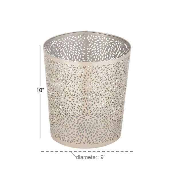 9th & Pike&#174; Glam Style Metallic Waste Basket