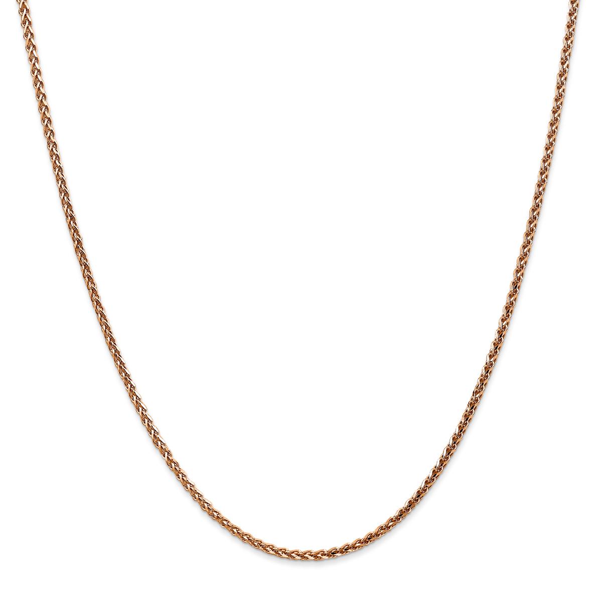 Gold Classics™ 1.8mm. 14kt. Rose Diamond Cut Spiga Necklace