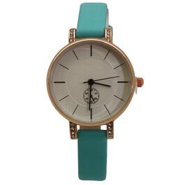 Womens Olivia Pratt&#40;tm&#41; Faux Leather Chronograph Watch - D60029