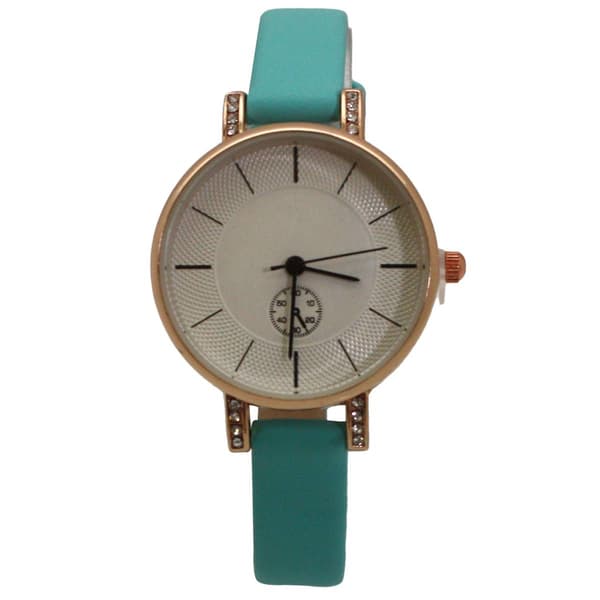 Womens Olivia Pratt(tm) Faux Leather Chronograph Watch - D60029 - image 