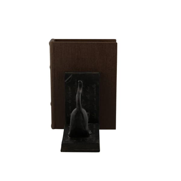 9th & Pike&#174; Rustic Book and Cat Bookend Pair